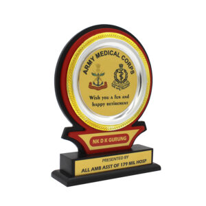 Elegant Retirement Memento – Premium Wooden Plaque
